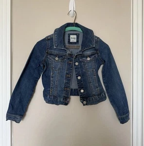 Mudd Girls Dark Wash Crop Denim Jacket Size 7 - Picture 1 of 9