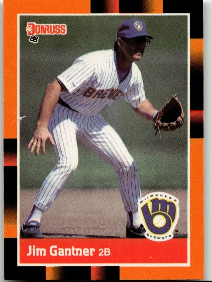 Jim Gantner 1988 Donruss Baseball's Best Baseball Milwaukee Brewers - Image 1 of 2