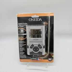 Oneida Digital Probe Thermometer & Timer Brand New Sealed 31201 Cooking  - Picture 1 of 2