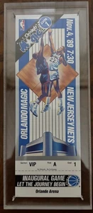 1989-90 Orlando Magic Inaugural Game VIP Ticket & 2009 NBA Finals Program - Picture 1 of 3