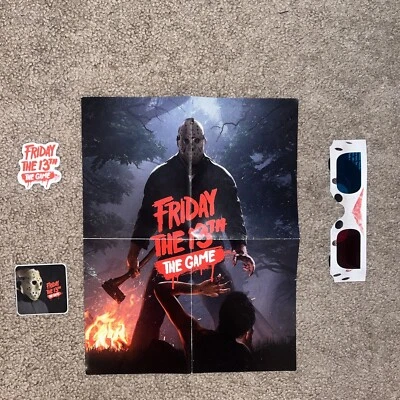Friday The 13th: The Game плакат, магнит, наклейка. + Бонус 3-D очки. Backer - Изображение 1 из 2