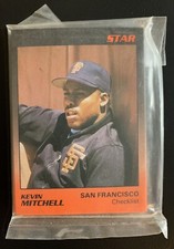 1989 Star Co. Kevin Mitchell SF Giants Orange/Black 11 Card Set