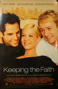 Keeping The Faith - Póster de película original - Doble cara - 27x40 - Imagen 1 de 2