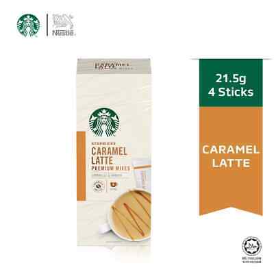 STARBUCKS Caramel Latte (4x21.5g) Free Shipping World Wide • 24.63$