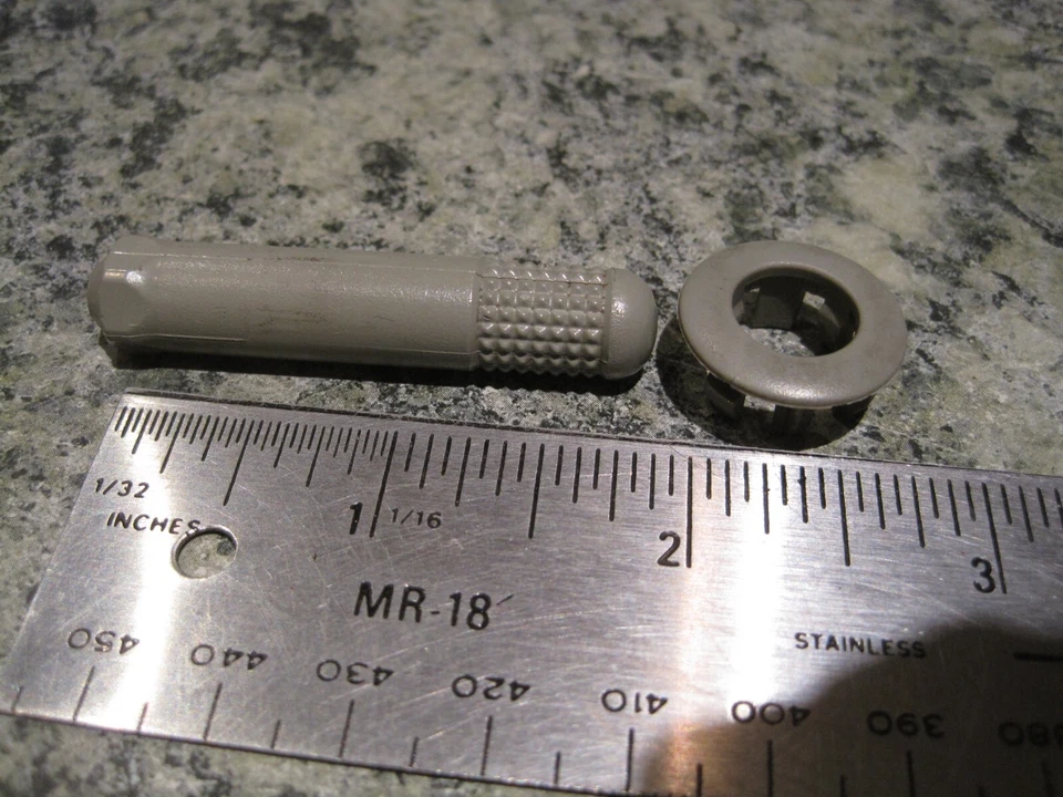 2005-06-07 OEM Genuine Honda Odyssey Front Door Lock Knob Light GRAY with Base Foto 1 de 1