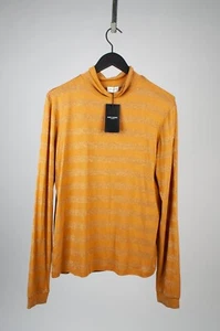 Suéter Original Saint Laurent Paris Nuevo Mostaza Cuello Tortuga Hombres Talla XL H4151 - Imagen 1 de 7
