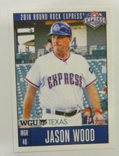 2018 Choice, Round Rock Express, Manager - JASON WOOD