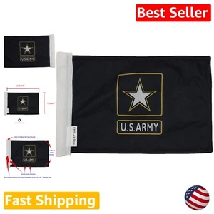 High-Quality Durable 6x9 Inch Motorcycle Flag - Army Single Star Design - Picture 1 of 7
