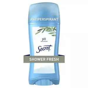 Secret Invisible Solid Antiperspirant Deodorant, Shower Fresh, 2.6 oz - Picture 1 of 8