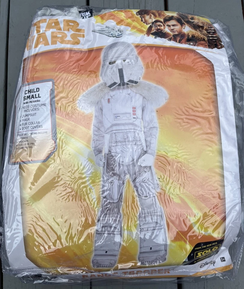 Star Wars Range Trooper Costume -child Small Jumpsuit Mask Fur Collar Bootcover