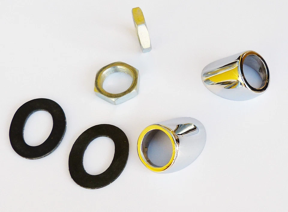 Chrome Wiper Bezel Kit, for Triumph TR4 and TR4A, 37H6316 - Image 1 of 1