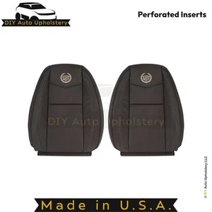 2007-2014 For Cadillac Escalade Platinum Leatherette Front Top Covers Brown - Picture 1 of 9