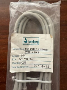 USB Cable type A to B about 6 foot, new - Picture 1 of 2