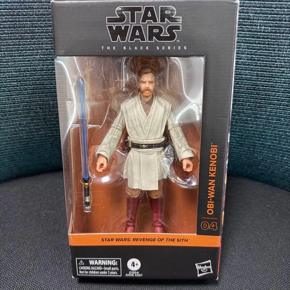 Figurine Obi-Wan Kenobi La Revanche des Sith Star Wars série noire 6 neuve - Photo 1/2