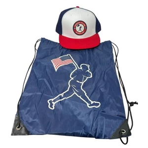 Baseballism Flagman Snapback Retro Dad Hat Cap Drawstring Bag Logo Baseball Lot - Picture 1 of 14
