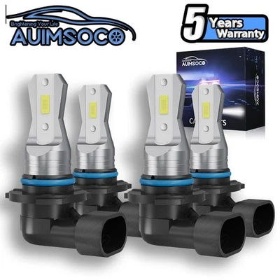 For Toyota 4Runner 2003-2009 Combo 9005 9006 LED Headlight Bulbs Bright Kit 4pcs - Изображение 1 из 4