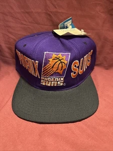 Vintage 90's Starter Phoenix Suns Purple Wool Snapback Hat Cap Retro New W/ Tags - Picture 1 of 4