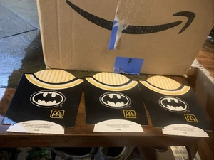 1992 McDonald's BATMAN RETURNS FRY BOX, BATMAN, CAT WOMAN, PINGUINO, COME NUOVO - Foto 1 di 2