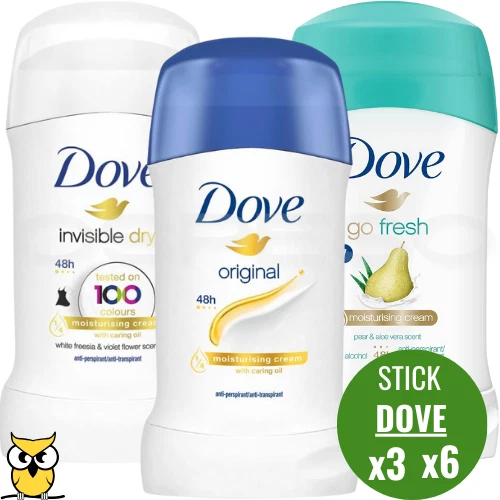DOVE DEODORANTE STICK PER UOMO E DONNA 40ML A SCELTA 3 - 6 PEZZI - Immagine 1 di 1