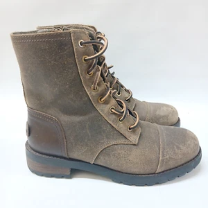 UGG Kilmer II Boots Women's 6.5 Water Resistant Leather Combat 1095131 Sheepskin - Picture 1 of 11