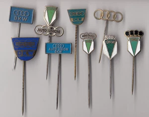 Vintage DKW Logo pin badges 1960s Auto Union Anstecknadel (Audi) Car Motorcycle - Picture 1 of 32