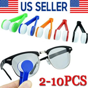 2-10PCS Mini Eyeglass Cleaner Sunglass Spectacles Glasses Lens Cleaning Tool USA - Picture 1 of 15