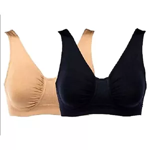 Rhonda Shear Ahh Bügel BH 2er Pack mit Feuchtigkeitstransport MEDIUM (RS-11) - Bild 1 von 7