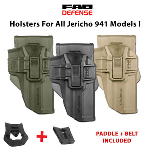 FAB Defense Scorpus Jericho 941 9mm /.40 Steel/Polymer Models Level 1/2 Holster