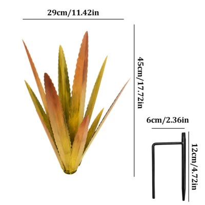 1/2 pieza planta de agave escultura rústica hágalo usted mismo planta de tequila para decoración de jardín al aire libre Foto 1 de 4