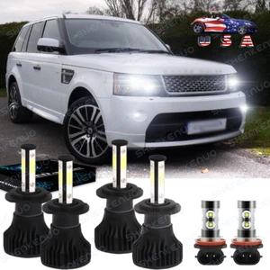 Kit de faros LED + faros antiniebla para Land Rover Range Rover Sport 06-09 6000K - Imagen 1 de 12