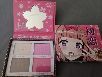 RUDE Cosmetics Anime Blush/Highlighter/Contour Palette Sweetheart Sawa-Chan - Image 1 of 4