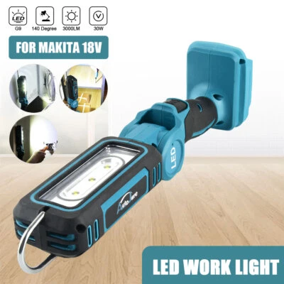 3000LM Für Makita Li-ion Akku LED Arbeitsleuchte 18V Strahler Licht Taschenlampe - Bild 1 von 4
