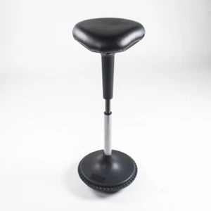 Height Adjustable Sit Stand Perching Swivel Wobble Stool Chair for Home Office - Picture 1 of 12