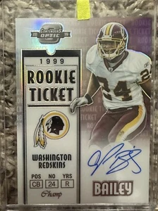 2019 Contenders Optic Football Rookie Ticket 1999 Champ Bailey Auto #18/25 - Picture 1 of 2
