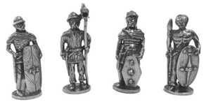 Guerreros Celtas Miniatura Figuras Juego de Rol Peltre Paquete de 4 Guerreros 1.5H - Imagen 1 de 4