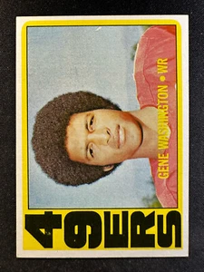 1972 Topps Football #90 Gene Washington 49ers Neuwertig - Bild 1 von 2