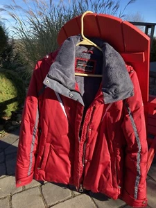 Down & Feather Winter Coat w/ Detachable Hood ZeroXposur Womens Size M Red - Picture 1 of 15