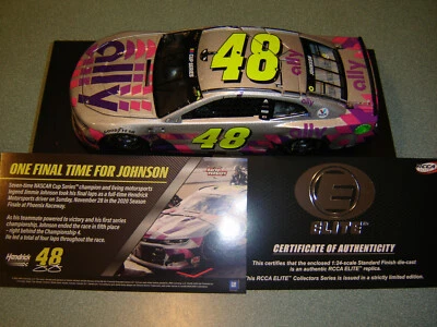  2020 吉米·约翰逊 #48 ALLY FINALE RACED 版本 1/24 纳斯卡最后开始精英 — 第 1/4 张图片