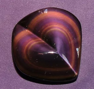 Regenbogen-Obsidian poliert, Mexico, Herz, 105,5g 57x57x26mm, Heilstein - Bild 1 von 8