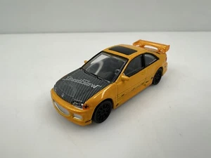 Rare Racing Champions The Fast And The Furious 1995 Honda Civic EX Coupe Yellow - Picture 1 of 7