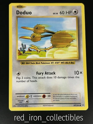 Doduo 69/108 Common Evolutions XY Pokemon Card 2016 - Image 1 of 2