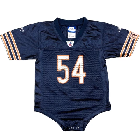 Reebok Chicago Bears Infant 24 M Urlacher Football Jersey Blue Baby Bodysuit 🏈 Cover