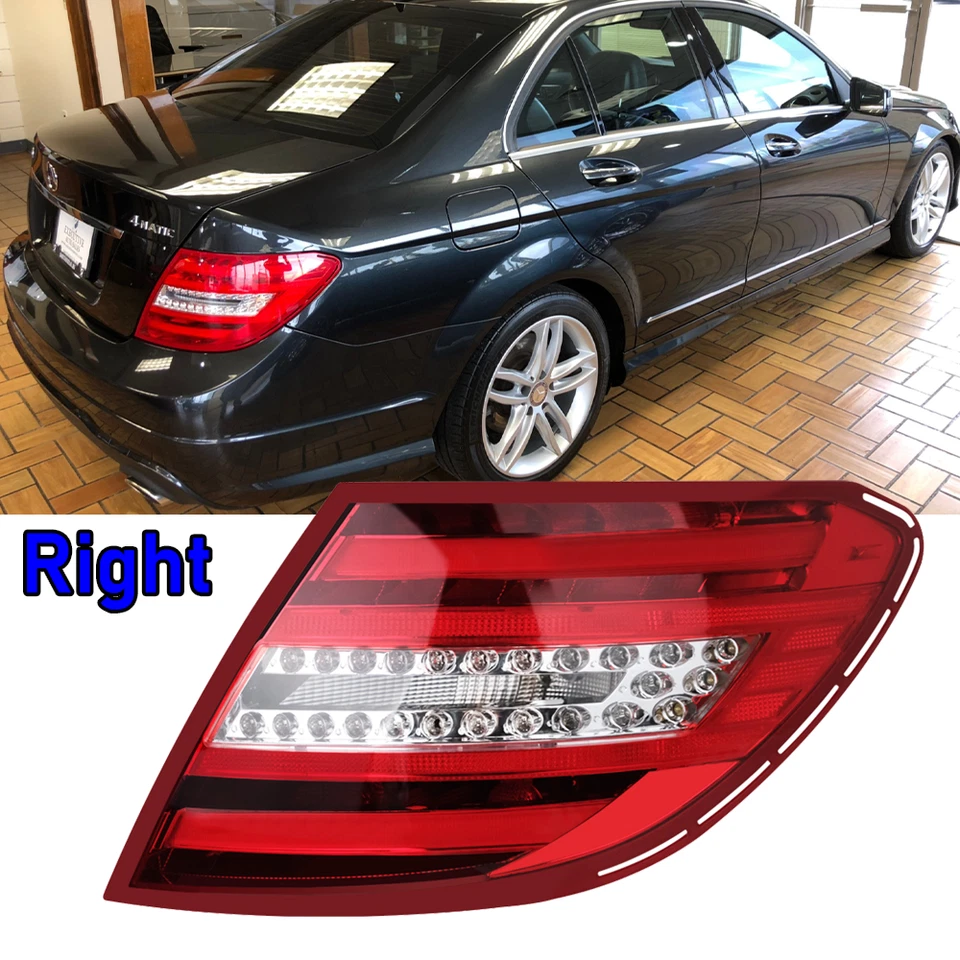 Right Tail Light Fit For 2011-2014 Mercedes-Benz W204 C250 C300 C350 Brake Lamp Foto 1 de 4