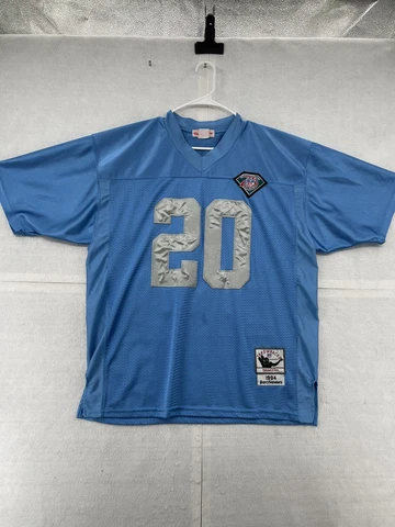 Barry Sanders Detroit Lions Jersey Mens Size 50 XL Blue Mitchell Ness 1994 75th Cover