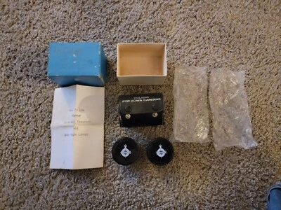 Juego de lentes Holmar Kowa de colección teleobjetivo y gran angular con estuche, manual y caja ORIG. Foto 1 de 4