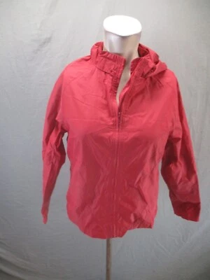 Quebra-vento Tommy Hilfiger tamanho XL(18) meninas vermelho 100% nylon zíper completo com capuz 788 - Imagem 1 de 4