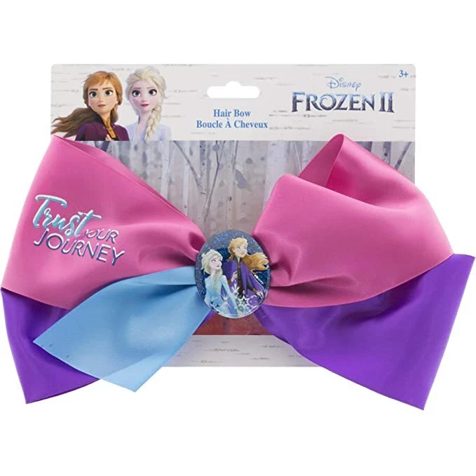 Nuevo con etiquetas Disney Frozen 2 Trust Your Journey moño de pelo Anna Elsa rosa, púrpura, azul Foto 1 de 1