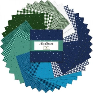 Gemas de vidrio marino Wilmington Essentials Classics de 5 quilates - 5" cuadrados - 42 piezas/paquete - Imagen 1 de 1