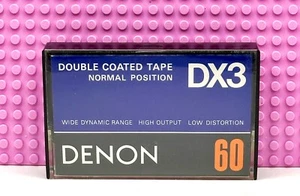 CINTA DE CASETE EN BLANCO DENON DX-3 60 VS. IV TIPO I (1) (USADA) - Imagen 1 de 5