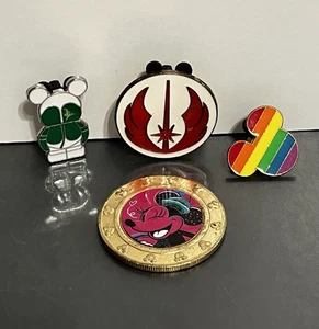 Disney Pin Lot Vinylmation Good Luck/Bad Luck Four Leaf Clover Star Wars Pride - Bild 1 von 8